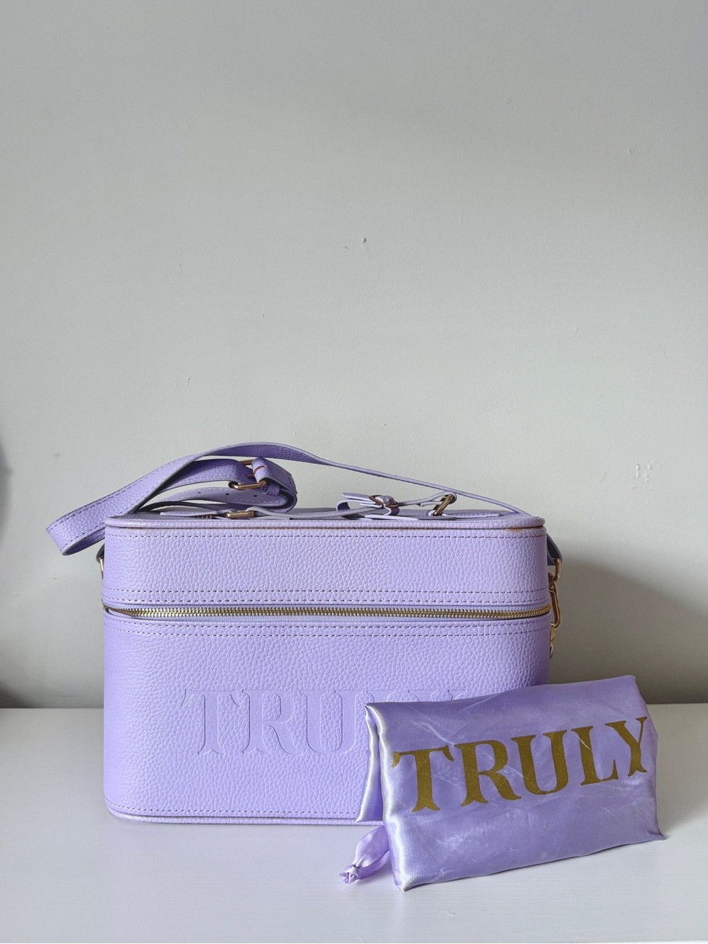 TRULY Beauty Limited Edition Lavender Vanity Case Travel Makeup Bag